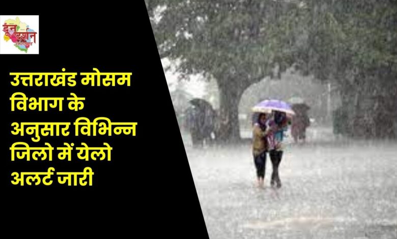 According to Uttarakhand weather department, yellow alert issued in various districts