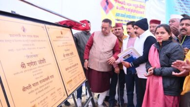 Rural Development Minister Ganesh Joshi laid the foundation stone of 3 road schemes worth Rs 37 crore, paid tribute to Atal Bihari Vajpayee.