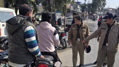 Doon Police took challan action against 413 youth who violated traffic rules in the last 02 days.