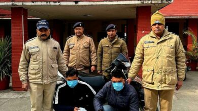 Doon Police arrested 02 drug smugglers with huge quantity of illegal smack.