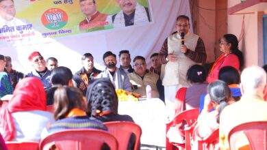 In the final stages of the upcoming civic election campaign, Cabinet Minister Ganesh Joshi held massive public meetings in the Municipal Corporation area and appealed to vote in favor of BJP.