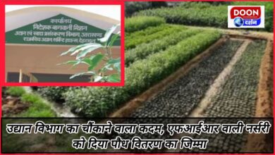 Shocking step of Horticulture Department, responsibility of distribution of saplings given to FIR nursery