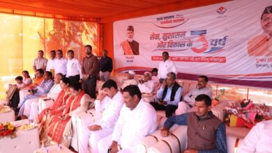 Successful completion of Service, Good Governance and Development program on completion of three years of Uttarakhand government