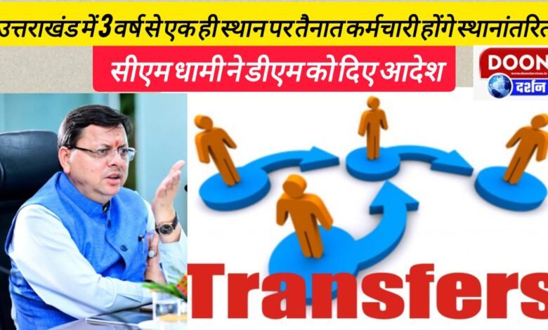 Employees posted at the same place for 3 years in Uttarakhand will be transferred, CM Dhami gave orders to DM