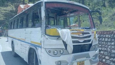 Bus and tanker collide near Kandisaud, major accident averted, all passengers safe