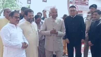 Former President Ram Nath Kovind reached Haridwar, took blessings at Juna Akhara