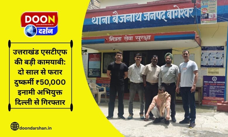 Big success of Uttarakhand STF ₹50,000 bounty rapist absconding for two years arrested from Delhi