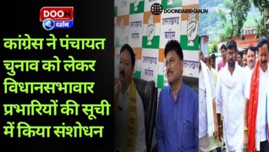 Dehradun Congress made amendments in the list of assembly-wise in-charges for Panchayat elections