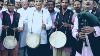Former CM Harish Rawat did 'Thank you Kafal Party' in Haldwani, appealed to protect hill products