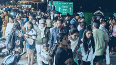 Tourists flocked to Mussoorie on the weekend, four kilometer long traffic jam, hotels full
