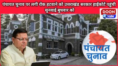 Uttarakhand government reached the High Court to lift the ban on Panchayat elections, hearing on Wednesday
