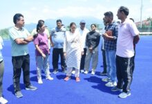 Haldwani will get Astro Turf Hockey Stadium in August, Sports Minister Rekha Arya inspected the construction work
