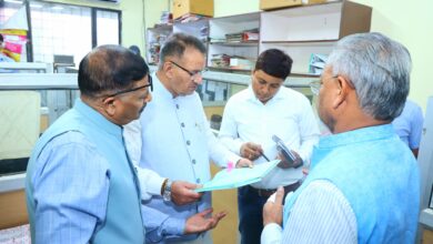 Sainik Welfare Minister Ganesh Joshi conducted a surprise inspection of the Upanal headquarters and gave instructions for transparency and service improvement