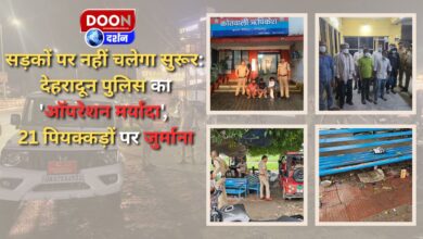 Drunkenness will not be allowed on the roads Dehradun Police's 'Operation Maryada', 21 drunkards fined