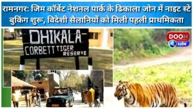 Ramnagar Night stay booking started in Dhikala zone of Jim Corbett National Park, foreign tourists got first priority