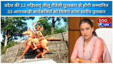 13 women of the state will be honored with Teelu Rauteli Award, 33 Anganwadi workers will get state level award