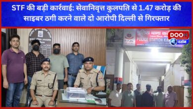 Big action by Uttarakhand STF Two accused of cyber fraud of Rs 1.47 crore from retired Vice Chancellor arrested from Delhi