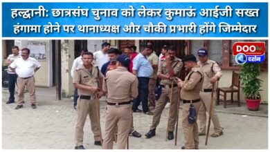 Haldwani Kumaon IG strict regarding student union elections, police station in-charge and outpost in-charge will be responsible if there is a ruckus