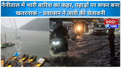 Heavy rain wreaks havoc in Nainital, travelling on mountains becomes dangerous – Administration issues warning