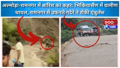 Rain havoc in Almora-Ramnagar Villager injured in Bhikiyasain, overflowing stream stopped ambulance in Ramnagar