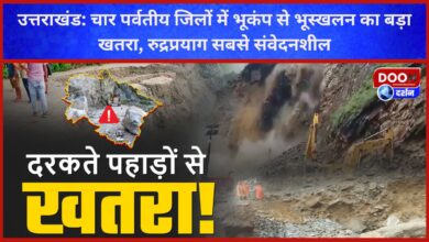 Uttarakhand Big threat of landslides due to earthquake in four hill districts, Rudraprayag is most sensitive