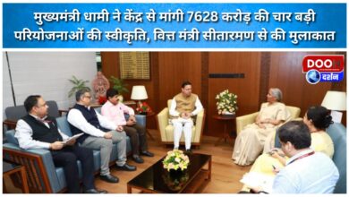 Chief Minister Dhami sought approval from the Center for four major projects worth Rs 7628 crore, met Finance Minister Sitharaman