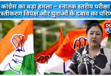 Congress launches a major attack – Cancellation of graduate level exams is a result of pressure from the opposition and youth