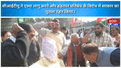 CITU burns effigy of government to protest imposition of ESMA and strike ban