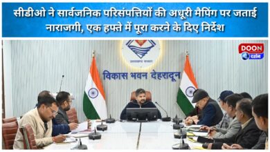 CDO expresses displeasure over incomplete mapping of public assets, directs to complete it within a week