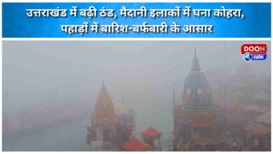 Cold wave intensifies in Uttarakhand, dense fog in the plains, rain and snowfall expected in the mountains