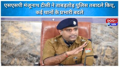 SSP Manjunath TC carried out a series of police transfers, replacing the in-charges of several police stations.