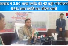 42 major projects worth Rs 3.50 lakh crore in Uttarakhand, 96% work in progress CM Dhami