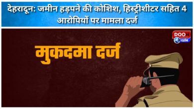 Dehradun Case registered against 4 accused including a history-sheeter for attempting to grab land