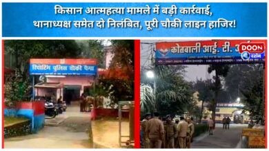 Major action in farmer suicide case, two including station in-charge suspended, entire outpost line present!