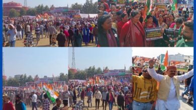 Congress marches to Raj Bhavan in Dehradun, thousands of workers take to the streets to protest law and order and unemployment