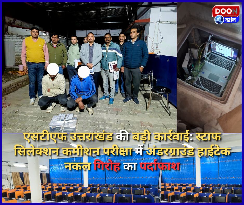 एसएससी एमटीएस परीक्षा में हाईटेक नकल गिरोह का भंडाफोड़, एसटीएफ की संयुक्त कार्रवाई में दो गिरफ्तार