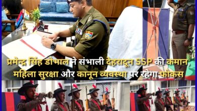 Pramod Singh Doval takes over as Dehradun SSP, focus will be on women's safety and law and order.