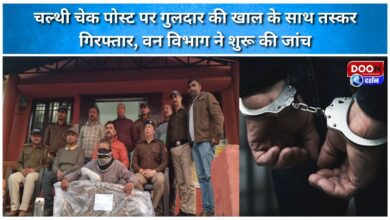 Smuggler arrested with leopard skin at Chalthi check post, Forest Department begins investigation