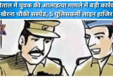 Major action in the case of suicide of a youth in Nainital, Khairna outpost suspended, 5 policemen on line duty