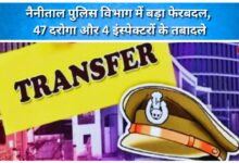 Major reshuffle in Nainital Police Department, 47 sub-inspectors and 4 inspectors transferred