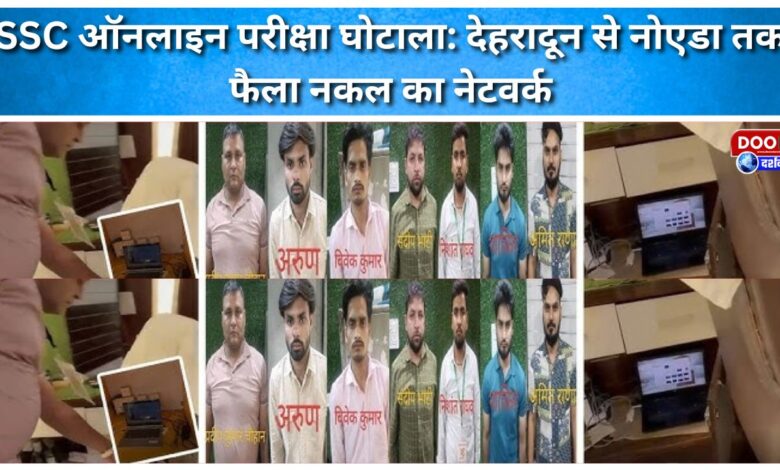 SSC online exam scam Cheating network spread from Dehradun to Noida