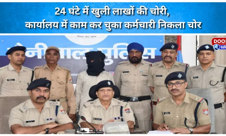 Theft worth lakhs uncovered within 24 hours, office employee turns out to be the thief