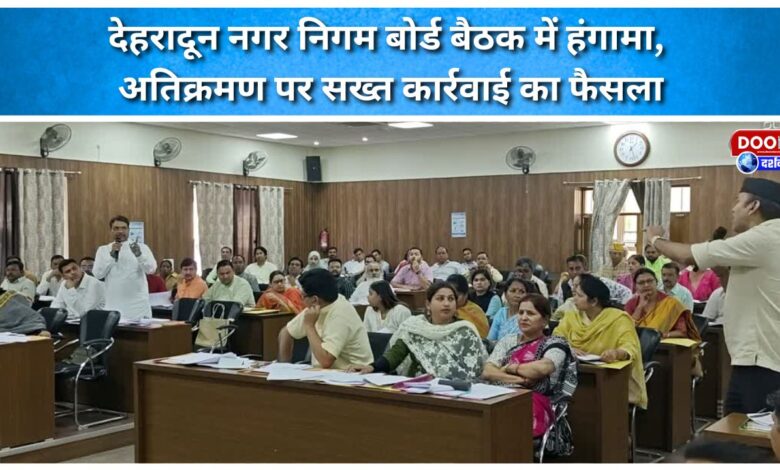 Uproar in Dehradun Municipal Corporation board meeting, decision taken to take strict action against encroachment