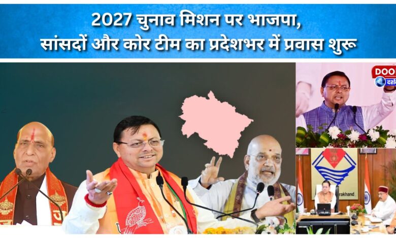 BJP on 'Mission 2027' election; MPs and core team begin state-wide tours.