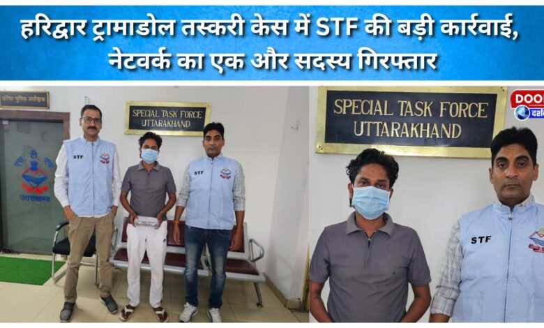 Major action by STF in Haridwar Tramadol smuggling case; another network member arrested.