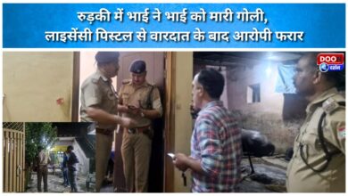 Man shoots brother in Roorkee; accused flees after the incident involving a licensed pistol.
