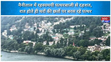 Panic in Nainital over mysterious stone-pelting; stones rain down on rooftops as night falls.
