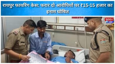 Raipur firing case Reward of ₹15,000 each announced for two absconding accused.
