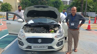 Two Swift Dzires with the same registration and chassis numbers; stir at the Rudrapur ARTO office.
