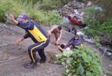 Car plunges into 35-meter-deep gorge near Lalpul; five tourists critically injured.
